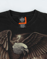 Vintage 1990s Rock Eagle Feel The Thunder Single Stitch T-shirt - XL