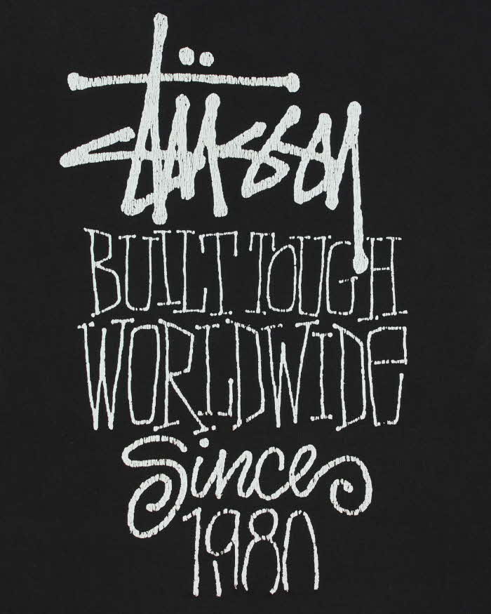 Vintage Stussy Heavyweight Boxy Crewneck T-shirt - L