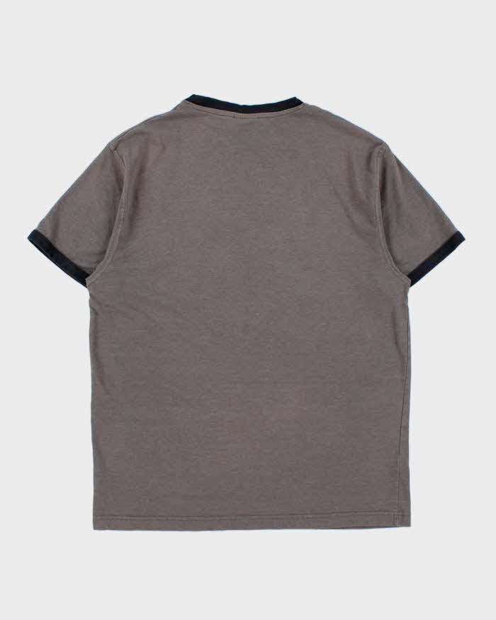 Vintage Y2K 00s Daytona Beach Dodge Charger Marl Grey Crewneck Ringer T-Shirt - M