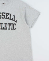 Vintage Y2K 00s Russell Athletic Marl Grey Crewneck T-Shirt - XL