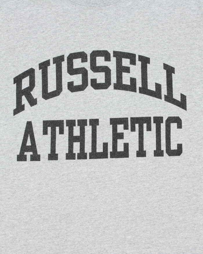 Vintage Y2K 00s Russell Athletic Marl Grey Crewneck T-Shirt - XL