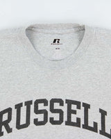 Vintage Y2K 00s Russell Athletic Marl Grey Crewneck T-Shirt - XL