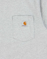 Vintage Carhartt Marl Grey Heavyweight Original Fit Crewneck Pocket T-Shirt - M