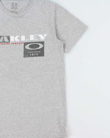 Vintage Y2K 00s Oakley Marl Grey Regular Fit Crewneck T-Shirt - S