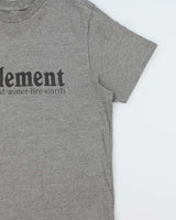 Vintage Element Skateboards Classic Logo Marl Grey Regular Fit Crewneck T-Shirt - L