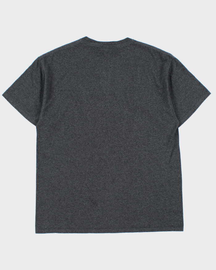 Vintage Y2K 00s Microsoft Windows Marl Grey Heavyweight Crewneck T-Shirt - L