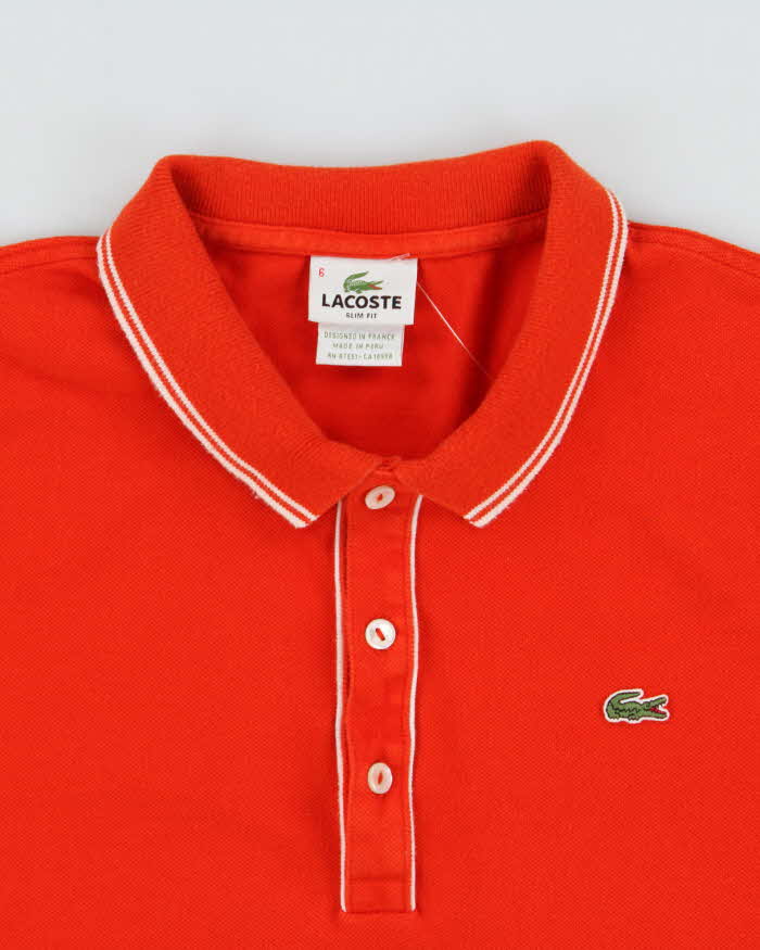 Vintage Y2K 00s Lacoste Slim Fit Short Sleeve Polo Shirt - XL