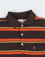 Vintage 1990s Penguin Musingwear Striped Short Sleeve Pocket Polo Shirt - S