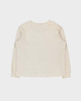 Vintage 1990s Polo Ralph Lauren Cotton &amp; Linen Heavyweight Long Sleeve T-shirt - XXL