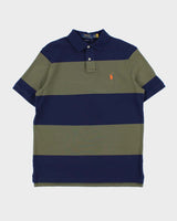 Vintage Polo Ralph Lauren Striped Classic Fit Short Sleeve Polo Shirt - M