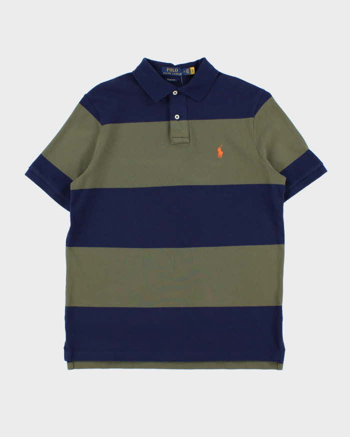 Vintage Polo Ralph Lauren Striped Classic Fit Short Sleeve Polo Shirt - M
