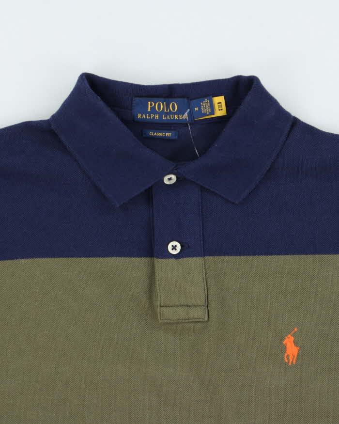 Vintage Polo Ralph Lauren Striped Classic Fit Short Sleeve Polo Shirt - M
