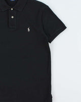 Vintage Polo Ralph Lauren Black Classic Slim Fit Short Sleeve Polo Shirt - M