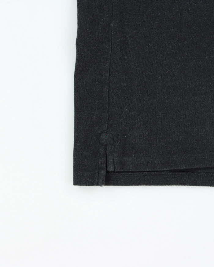 Vintage Polo Ralph Lauren Marl Grey Volt Pony Classic Slim Fit Short Sleeve Polo Shirt - M