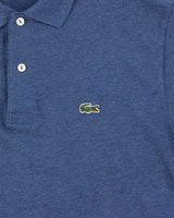 Vintage Lacoste Marl Blue Croc Classic Fit Short Sleeve Polo Shirt - L