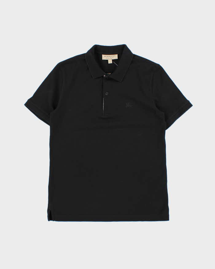 Vintage Burberry Classic Nova Check Placket Short Sleeve Polo Shirt - S