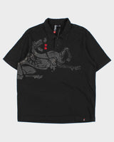 Vintage Y2K 00s Quiksilver Sukajan Embroidered Short Sleeve Polo Shirt - L