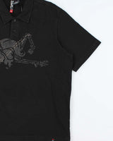 Vintage Y2K 00s Quiksilver Sukajan Embroidered Short Sleeve Polo Shirt - L