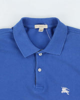 Vintage Burberry Brit Classic Nova Check Placket Short Sleeve Polo Shirt - XL