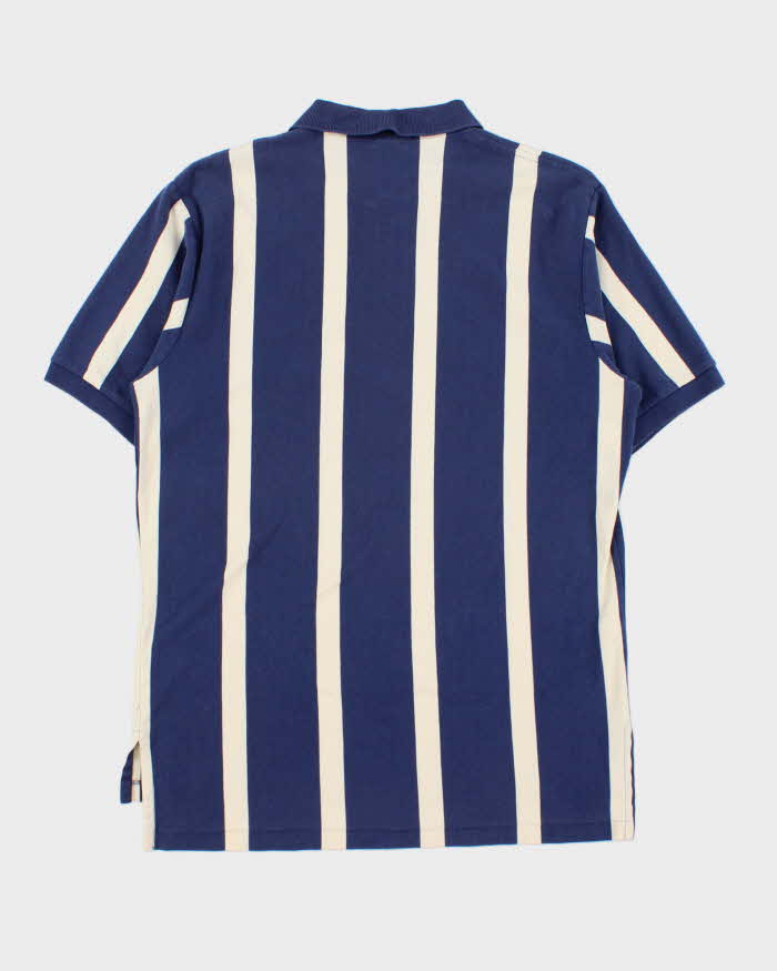 Vintage 1990s Polo Ralph Lauren Striped Classic Short Sleeve Polo Shirt - L
