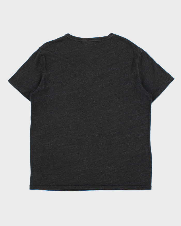 Vintage Polo Ralph Lauren Marl Grey Classic V-Neck T-Shirt - L