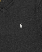 Vintage Polo Ralph Lauren Marl Grey Classic V-Neck T-Shirt - L