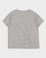 Vintage Polo Ralph Lauren Marl Grey Classic V-Neck T-Shirt - L