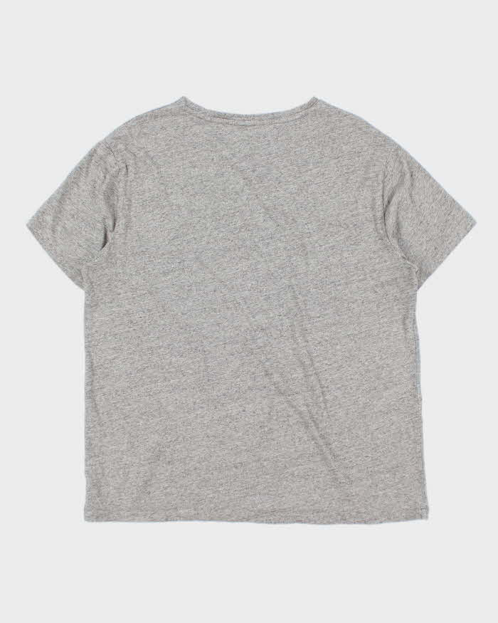 Vintage Polo Ralph Lauren Marl Grey Classic V-Neck T-Shirt - L
