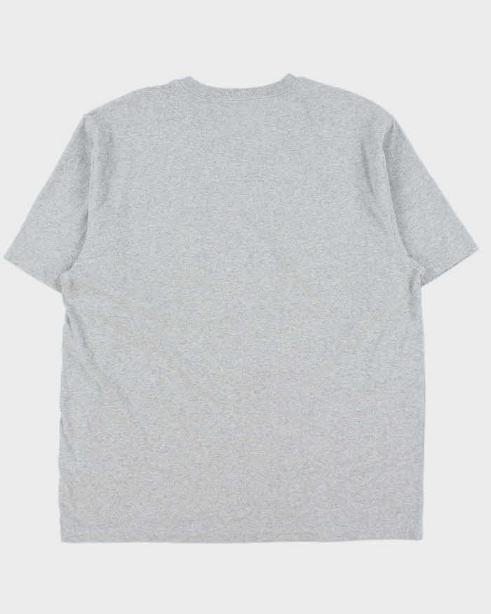 Vintage Carhartt Marl Grey Heavyweight Loose Fit Crewneck Pocket T-Shirt - L