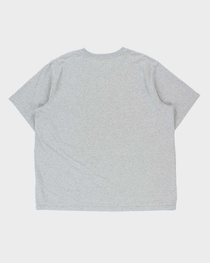 Vintage Carhartt Marl Grey Heavyweight Camo Logo Relaxed Fit Crewneck T-Shirt - XXL