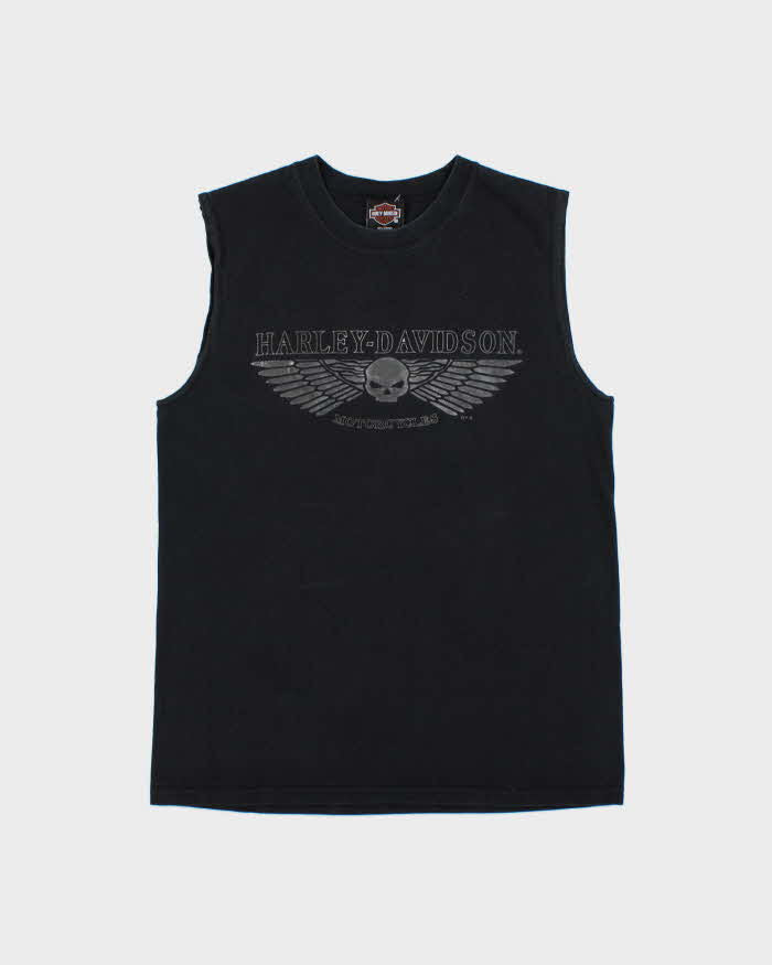 Vintage Harley Davidson Cancun Mexico Heavyweight Crewneck Sleeveless T-Shirt - M