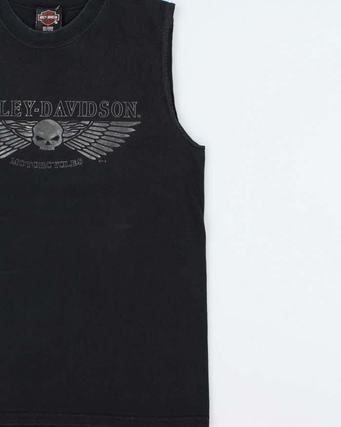 Vintage Harley Davidson Cancun Mexico Heavyweight Crewneck Sleeveless T-Shirt - M