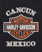 Vintage Harley Davidson Cancun Mexico Heavyweight Crewneck Sleeveless T-Shirt - M