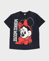 Vintage 1990s Disney Designs Made In USA Minnie Mouse Heavyweight Crewneck T-Shirt - XL