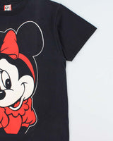 Vintage 1990s Disney Designs Made In USA Minnie Mouse Heavyweight Crewneck T-Shirt - XL