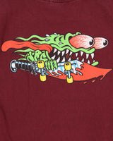 Vintage Y2K 00s Santa Cruz Skateboards Meek Slasher Heavyweight Crewneck T-Shirt - M