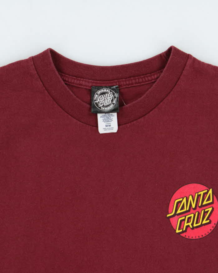 Vintage Y2K 00s Santa Cruz Skateboards Meek Slasher Heavyweight Crewneck T-Shirt - M