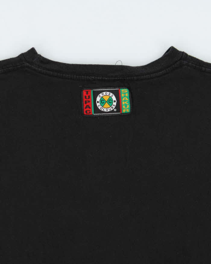 Vintage 2PAC Tupac Shakur Cross Colours Graphic Crewneck T-Shirt - L