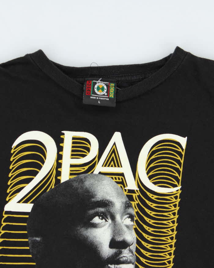 Vintage 2PAC Tupac Shakur Cross Colours Graphic Crewneck T-Shirt - L