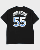Vintage Majestic Toronto Blue Jays Josh Johnson #55 Heavyweight Crewneck T-Shirt - XL