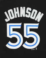 Vintage Majestic Toronto Blue Jays Josh Johnson #55 Heavyweight Crewneck T-Shirt - XL