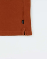 Hugo Boss Parley 107 Tan Brown Striped Short Sleeve Polo Shirt - XL