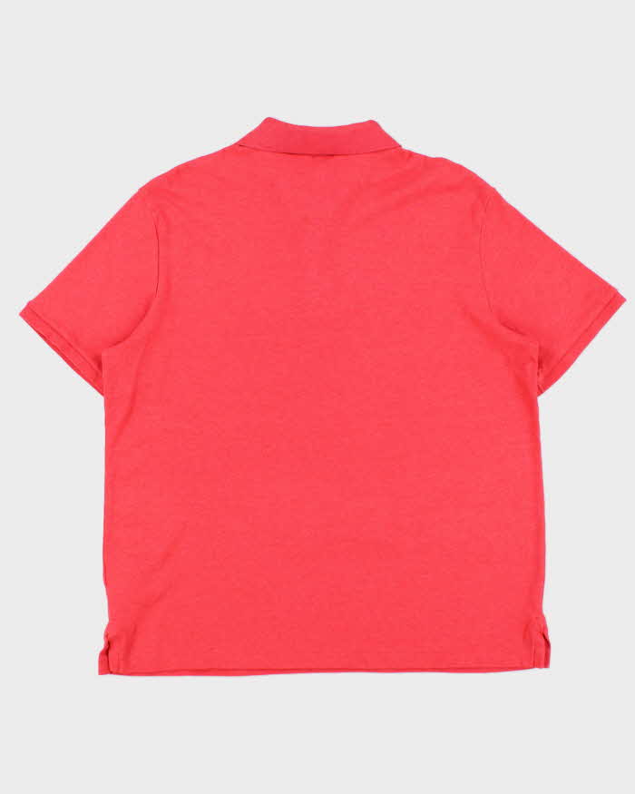 Vintage Polo Ralph Lauren Marl Hot Pink Classic Fit Short Sleeve Polo Shirt - L