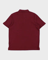 Vintage Polo Ralph Lauren Burgundy Classic Fit Short Sleeve Polo Shirt - M