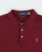 Vintage Polo Ralph Lauren Burgundy Classic Fit Short Sleeve Polo Shirt - M