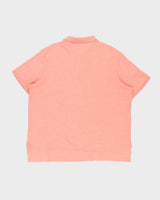 Vintage Polo Ralph Lauren Marl Salmon Pink Short Sleeve Polo Shirt - XXL