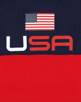 Vintage Polo Ralph Lauren Big Pony USA Flag Striped Custom Slim Short Sleeve Polo Shirt - XXL