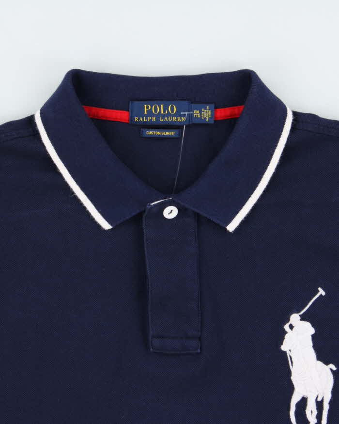 POLO Ralph lauren ビックポニー USA国旗 Vintage Polo Ralph Lauren Big Pony USA Flag Striped Custom Slim