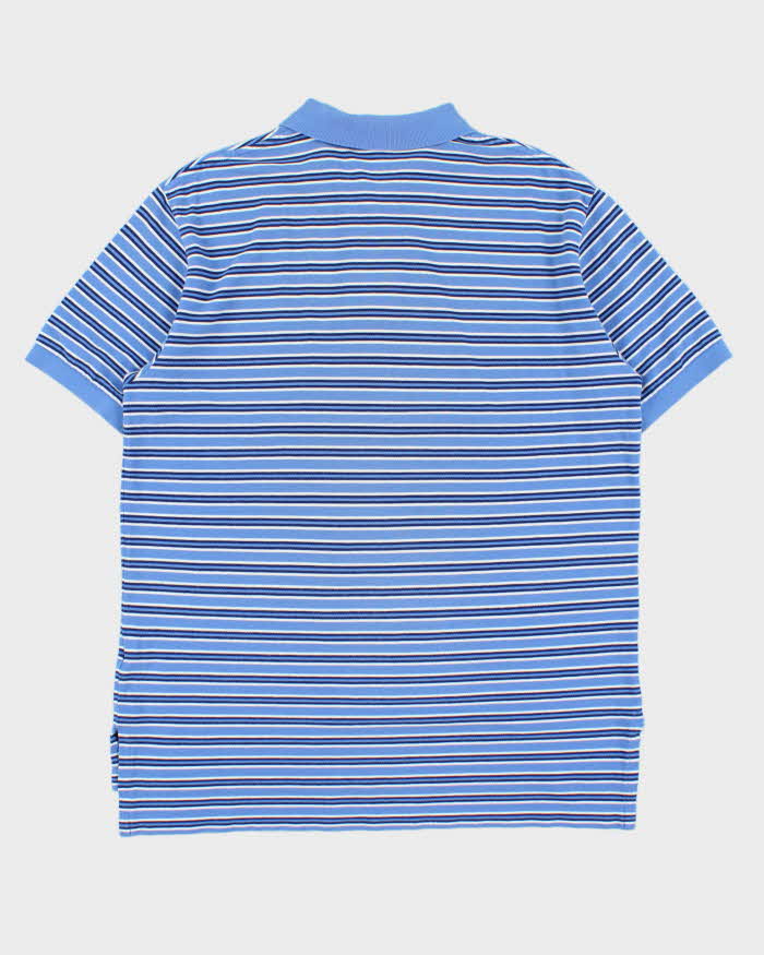 Vintage Y2K 00s Polo Ralph Lauren Classic Striped Short Sleeve Polo Shirt - L