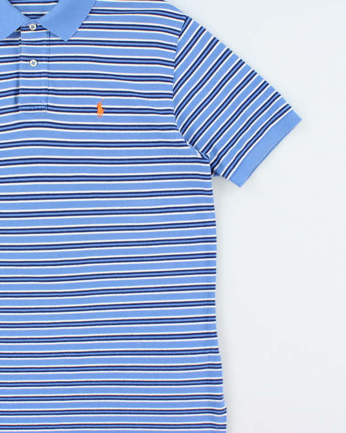 Vintage Y2K 00s Polo Ralph Lauren Classic Striped Short Sleeve Polo Shirt - L